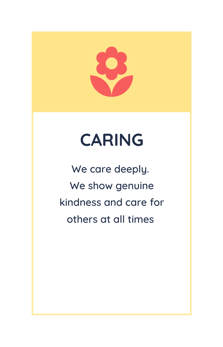 caring values slide transparent large